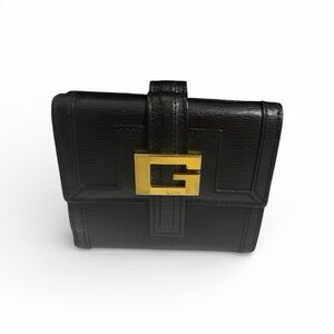 Vintage Gucci Black leather compact Bifold Wallet- Comes with box